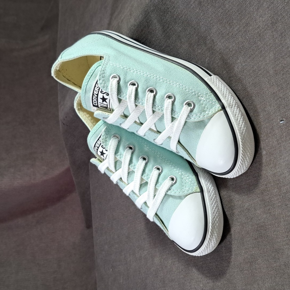Converse Chuck Taylor All Star Dainty Ox Seafoam Pale Teal Sneakers VG+ US 6